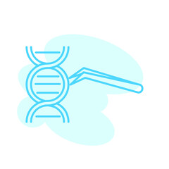 Illustration Vector graphic of DNA icon template
