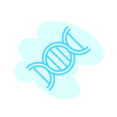 Illustration Vector graphic of DNA icon template