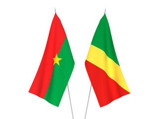 Burkina Faso and Republic of the Congo flags