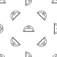 Grey line Manicure lamp icon isolated seamless pattern on white background. UV lamp for nail polish drying. Vector