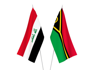 Iraq and Republic of Vanuatu flags