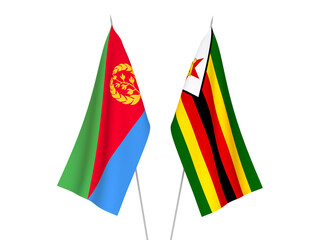 Zimbabwe and Eritrea flags