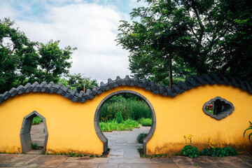 Seobok park Chinese style traditional garden in Jeju Island, Korea