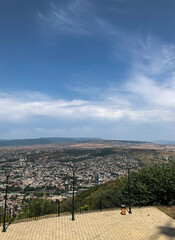 view from the top of the hill
