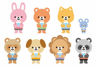 可愛いアニマルミックス