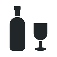 beverage bottle icon design vector