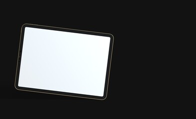 Fototapeta na wymiar tablet pc, isolated on 3d background