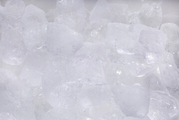 Fototapeta premium ice texture background, icecube with water