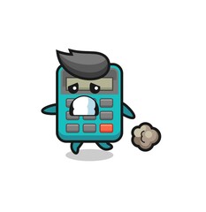 illustration of the calculator running in fear