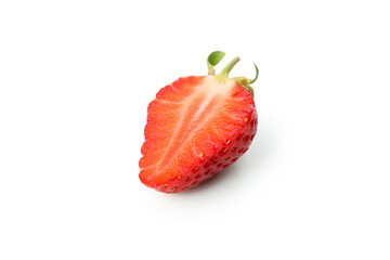 Fresh tasty strawberry isolated on white background
