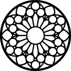 Rose Window, Fig. 23, round 1, base, square 1