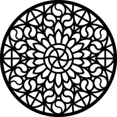 Rose Window, Fig. 23, round 1, square 1