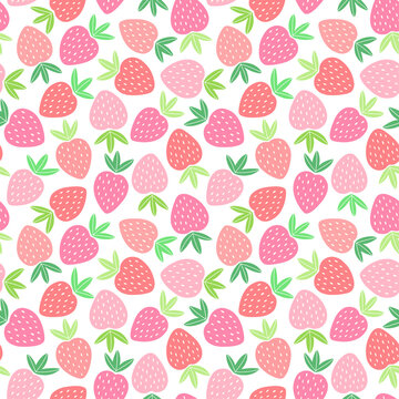 Seamless pattern with colorful fruits for textile design. Summer background in bright colors. Hand-drawn trendy vector illustration. © Elena