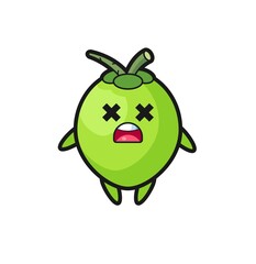 the dead coconut mascot character