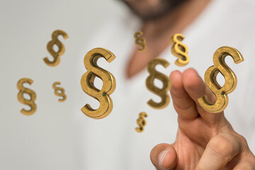 Law and justice concept modern 3d