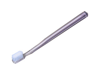 Close-up of toothbrush isolated on white