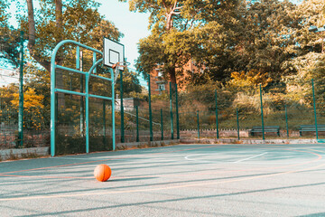 basketball ball in the park