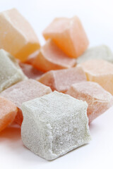 traditional Turkish delight in various colors