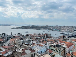 Fototapeta na wymiar view of the istanbul city