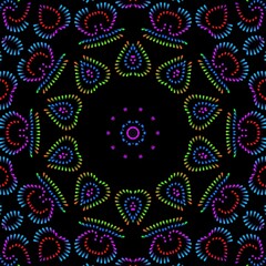 Beautiful graphical floral pattern design.