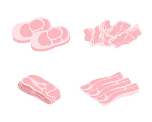 豚肉の部位セット - obrazy, fototapety, plakaty