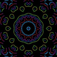 Beautiful graphical floral pattern design.