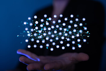 data network 3d digital info