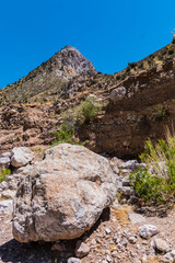 Multi Colored Rocks of The Delamar Mountains,  Rainbow Canyon, Caliente, Nevada, USA