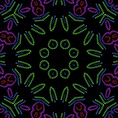 Indian floral pattern design for the usage of home decoration.