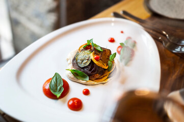 Gemüse mit Paprikacreme