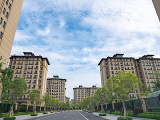 Fototapeta na wymiar Chinese residential buildings