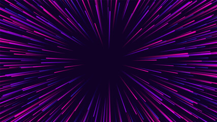 Fototapeta premium Radial lines. Explosion effect. Abstract star. Vector illustration