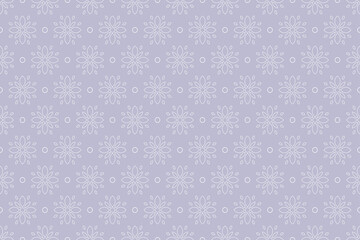 Vector seamless floral background - hand drawn delicate ornament pattern. Elegant endless print