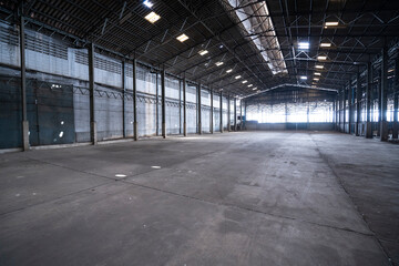 abandoned warehouse background