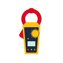 Clamp meter icon. Clipart image isolated on white background