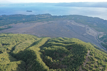 Obraz premium 鹿児島県鹿児島市 早朝の桜島