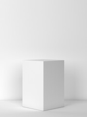 Simple podium as a showcase for products