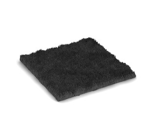 Fluffy square rug