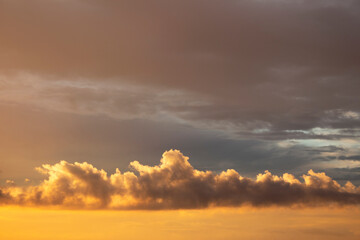 sunset in the clouds