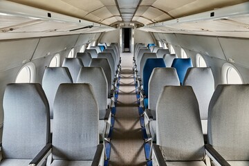 Airliner interior old seats
