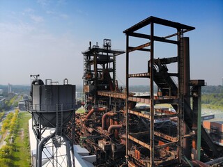 Closed steel mill in Dortmund, Germany