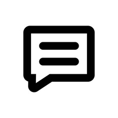 Chat bubble icon