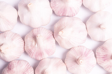 Garlic isolated on a white background.