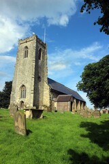 Fototapeta na wymiar All Saints Church, Kilham, East Riding of Yorkshire.