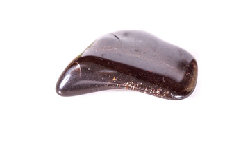Macro mineral stone jasper on a white background