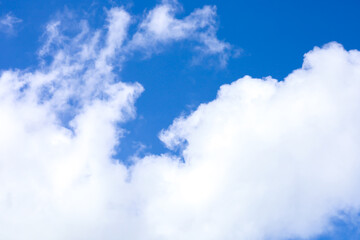 Blue sky with white clouds.Beautiful views