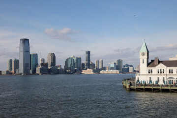 Obraz premium Jersey City - City Pier A - Skyline / Jersey City - City Pier A - Skyline