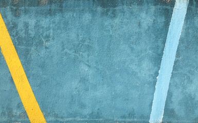 Grunge dirty texture wall. Abstract blue color horizontal long background.