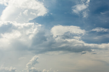 Fototapeta na wymiar Clouds against blue sky as background