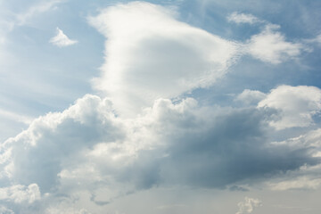 Clouds against blue sky as background